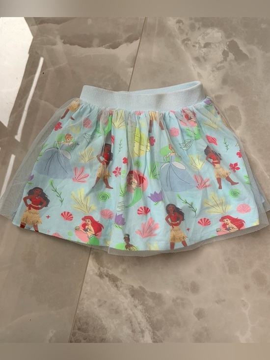 disney princess Other - Disney Princess Girl tulle tutu skirt Skort featuring Moana Ariel Tiana Size 4